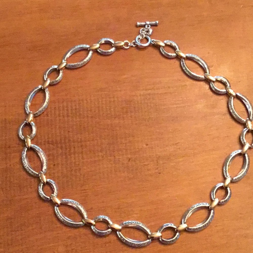Brighton gold and silver tone necklace great condition
